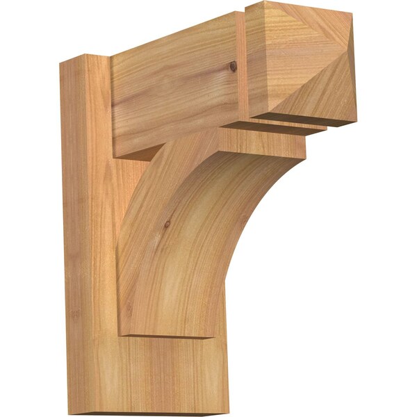 Ekena Millwork Thorton Arts & Crafts Smooth Outlooker, Western Red Cedar, 5 1/2"W x 12"D x 12"H OUT06X12X12THR03SWR - main